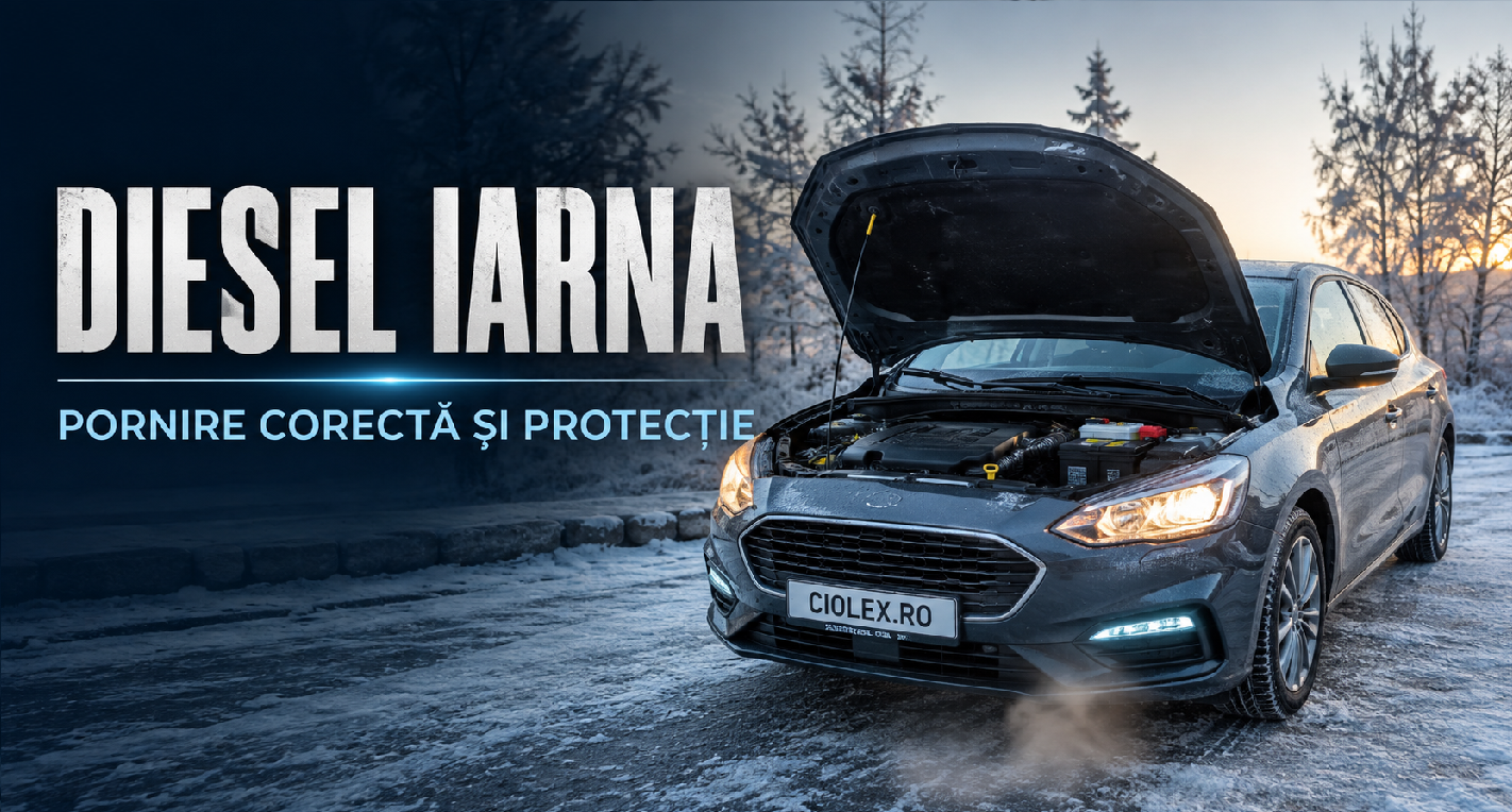 Mașină diesel pregătită pentru pornirea corectă pe timp de iarnă